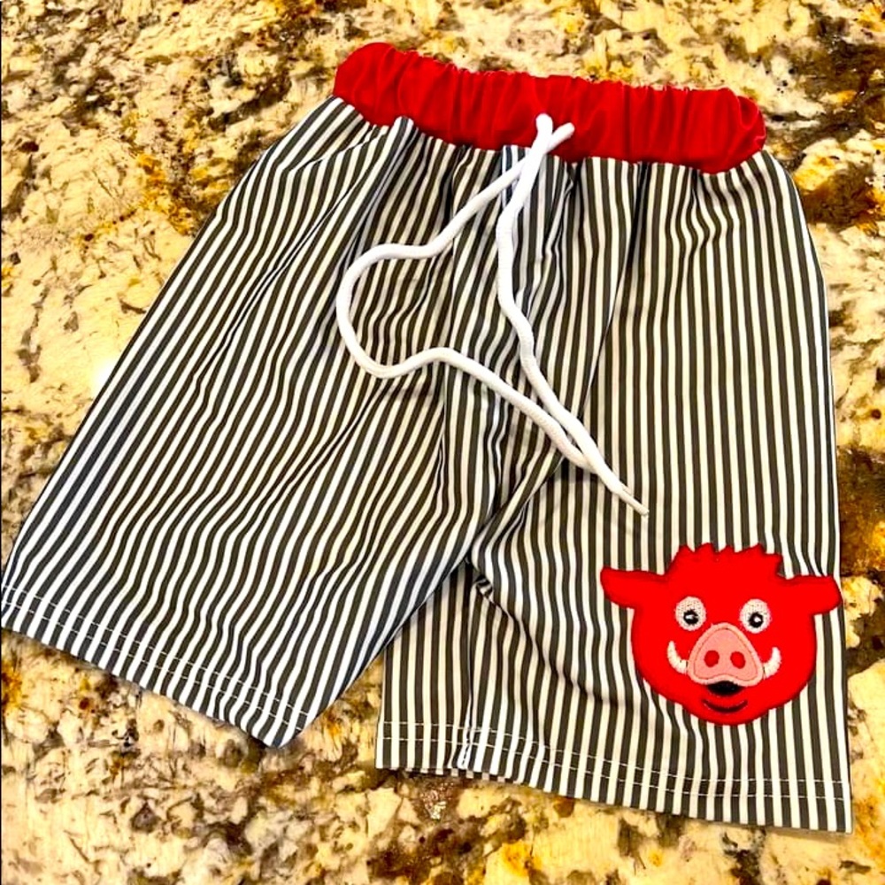 Arkansas Razorback Boy’s Swim Trunks